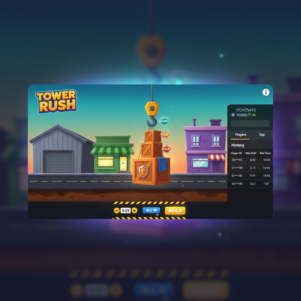 Tower Rush slot game screenshot
